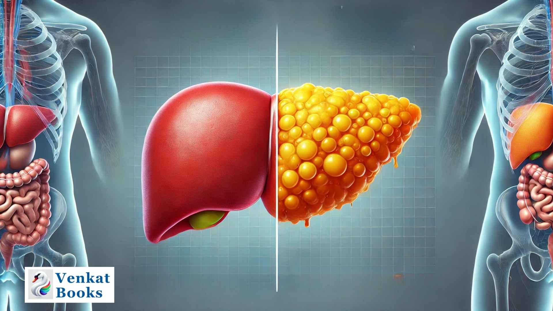 healthy liver and fatty liver